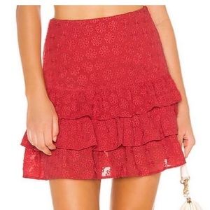 Lovers & Friends adorable ruffled skirt